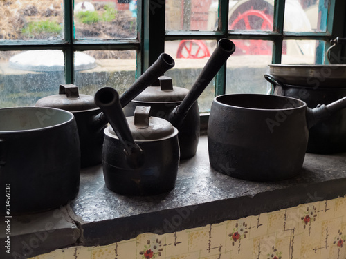 old cooking pots