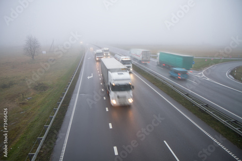 Transport from fog © Geraldas