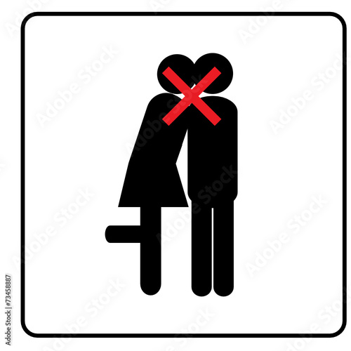 not allowed kissing in public