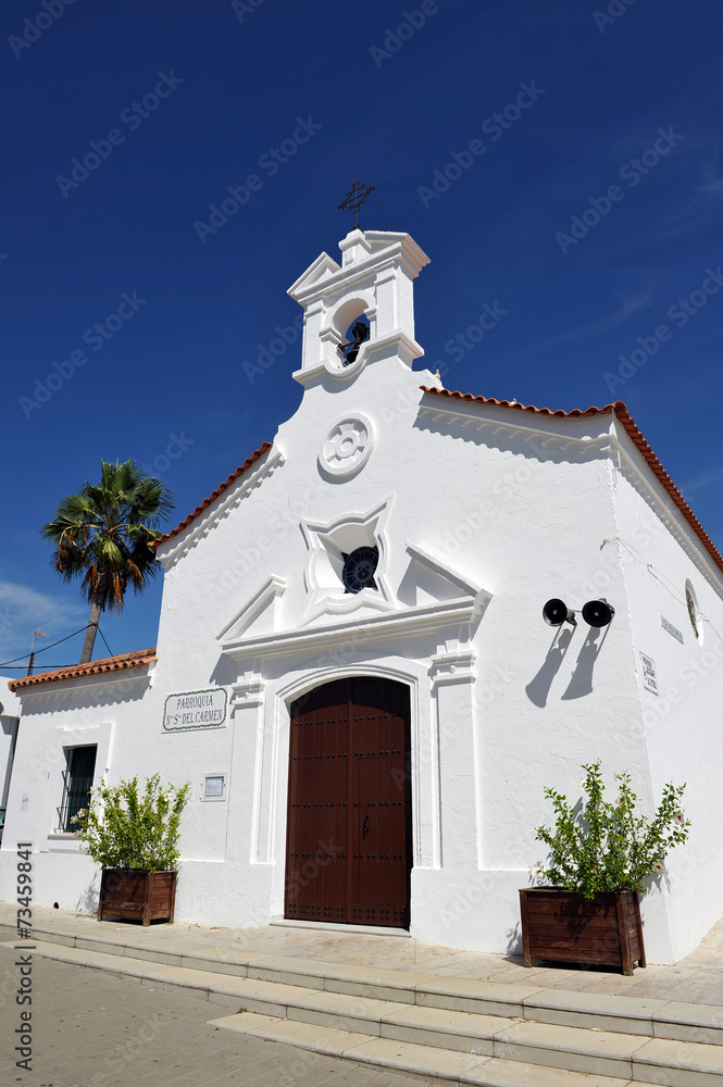 Iglesia del Carmen, El Rompido, Huelva, España Iglesia del Carmen, El Rompido, Huelva, España