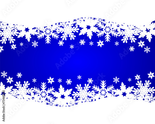 Christmas blue background