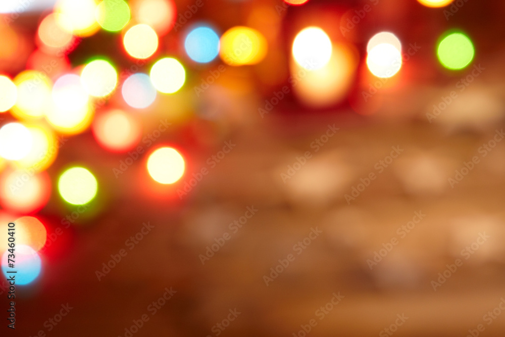 Obraz premium Abstract blurred lights christmas background