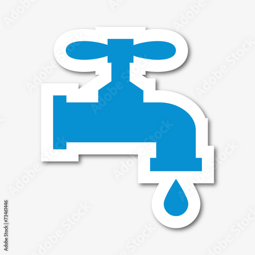 Logo robinet. Plombier.