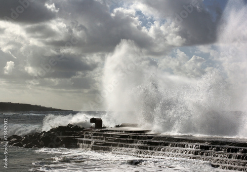 Obraz na płótnie breaking waves 01