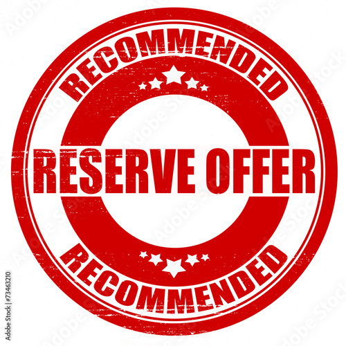 Reserve offer