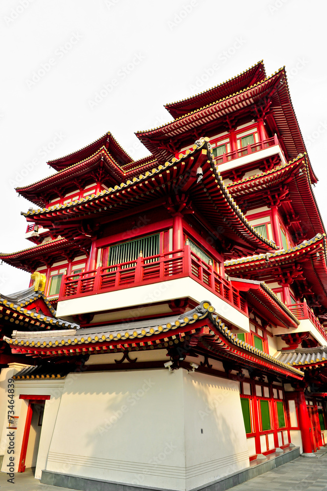 Buddha Tooth Relic Temple in China Town Singapore Buddha Tooth Relic Temple in China Town Singapore