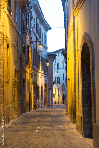 Camerino  Marches  Italy  by night