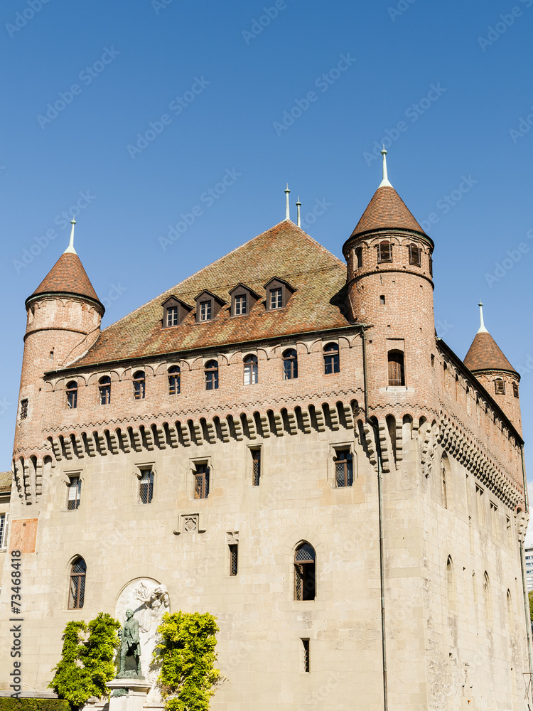 Lausanne, Altstadt, historisches Schloss, Saint-Maire, Schweiz