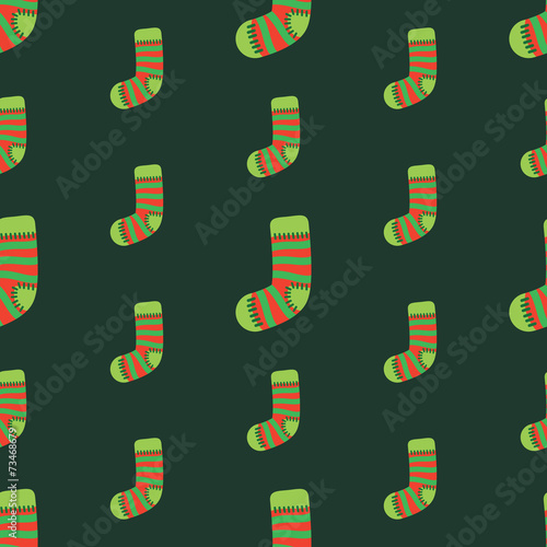 Seamless christmas vector illustration background