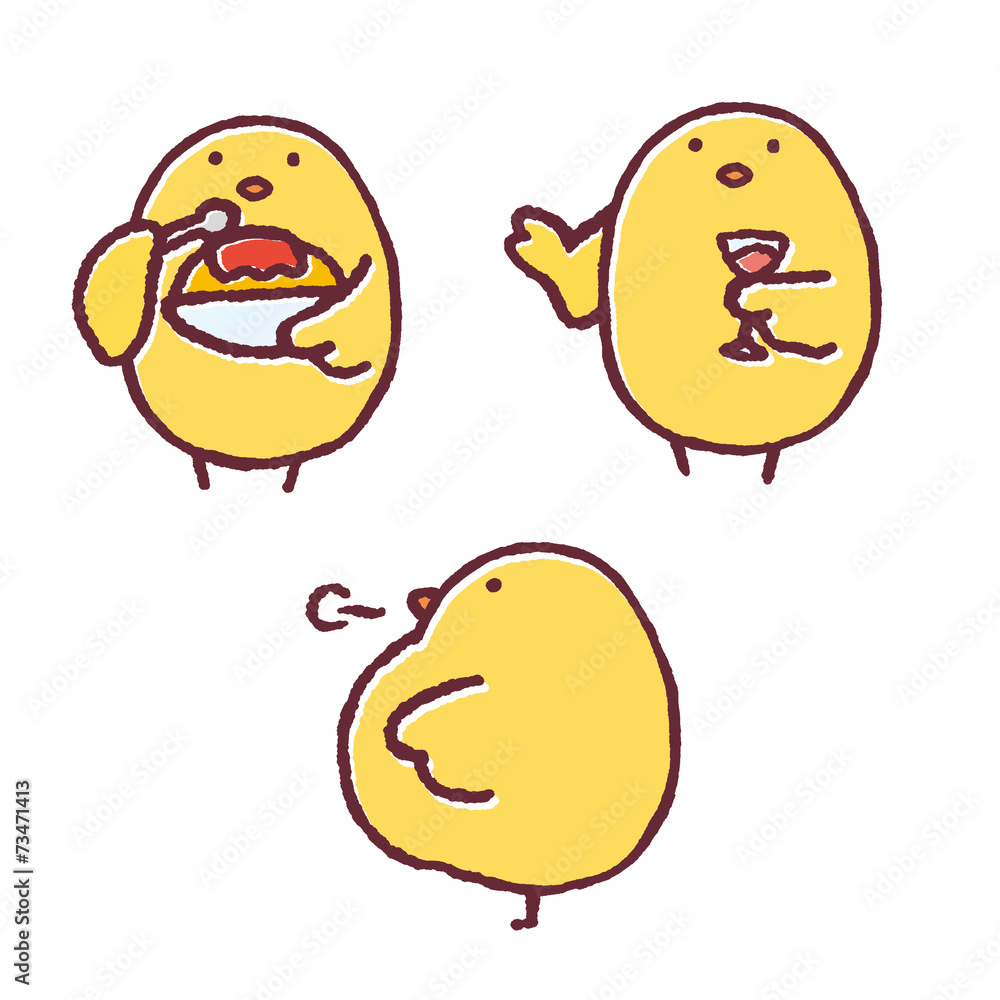 ひよこポーズ-16 ひよこポーズ-16