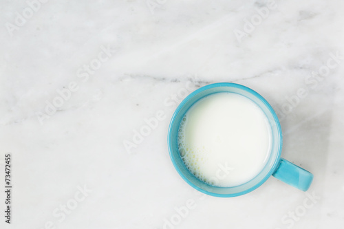 Top view of milk cup