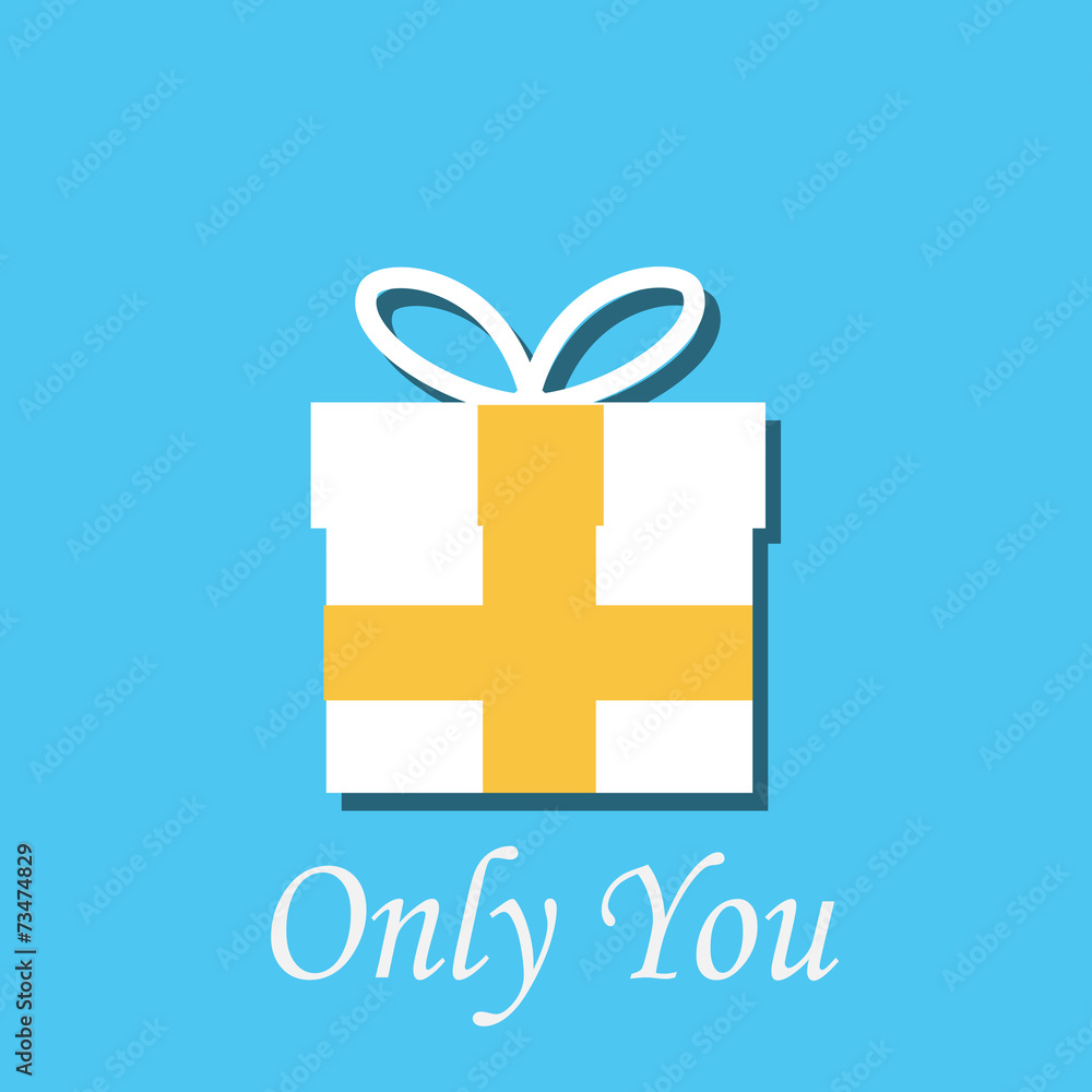 only you love illustration over color background only you love illustration over color background