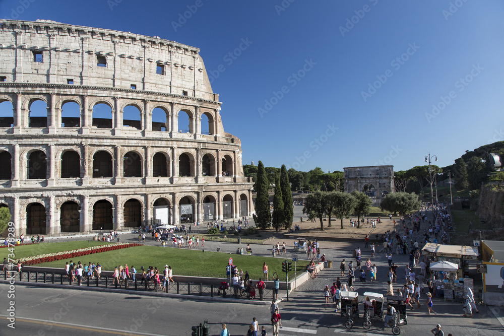 Colosseum and Arch of Constantine
