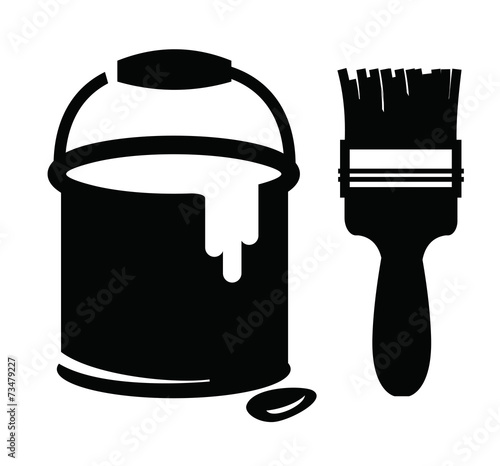 paint and brush
