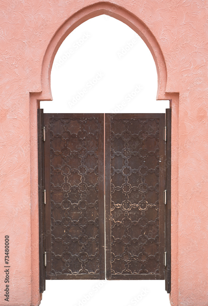 Fotografie wood Doorway morocco