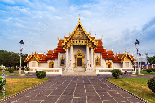 Marble Temple in Bangkok Thailand © kapuk