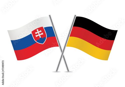 Free Download Slovakia and Germany flags. Vector illustration. - GFXLoad