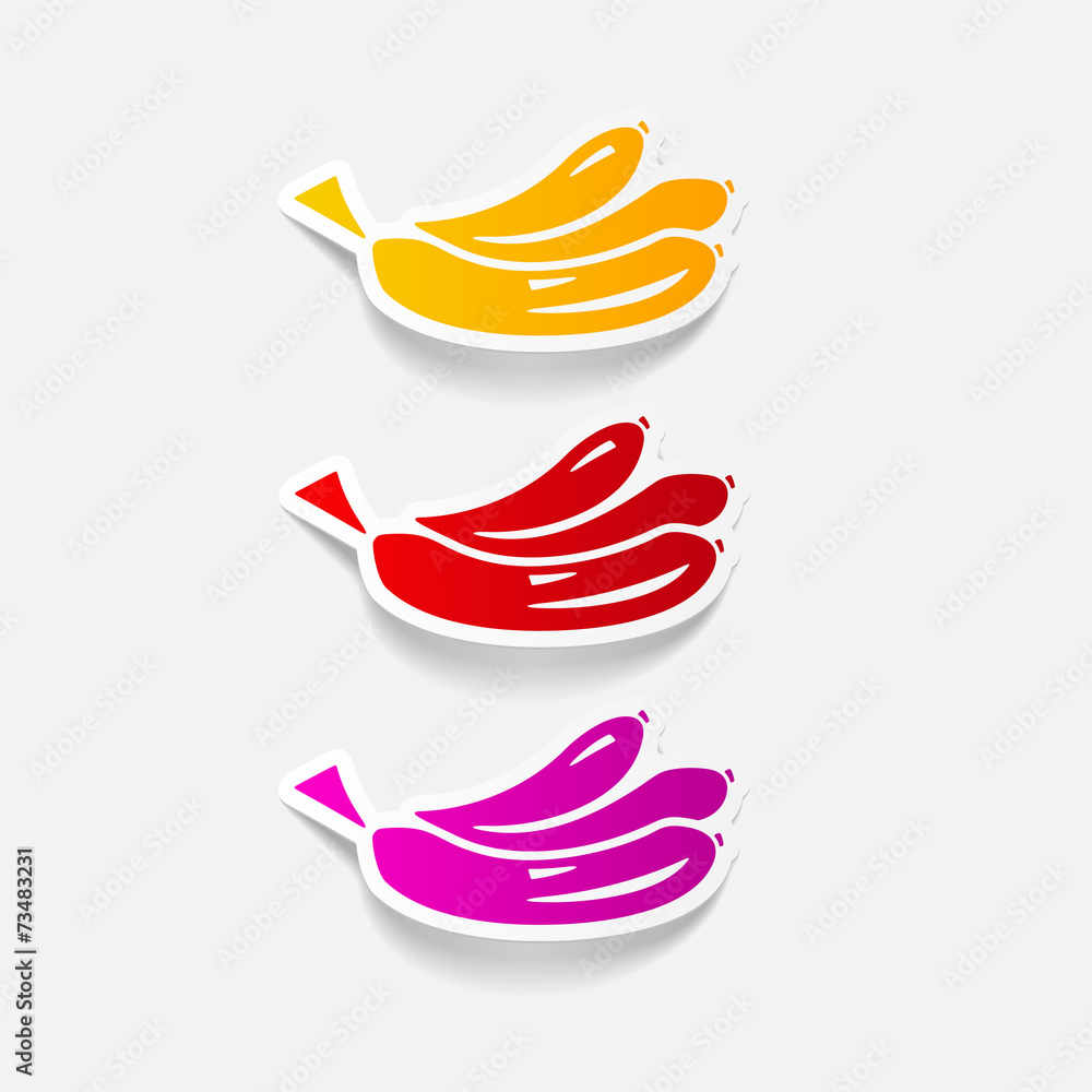 Fototapeta premium realistic design element: banana