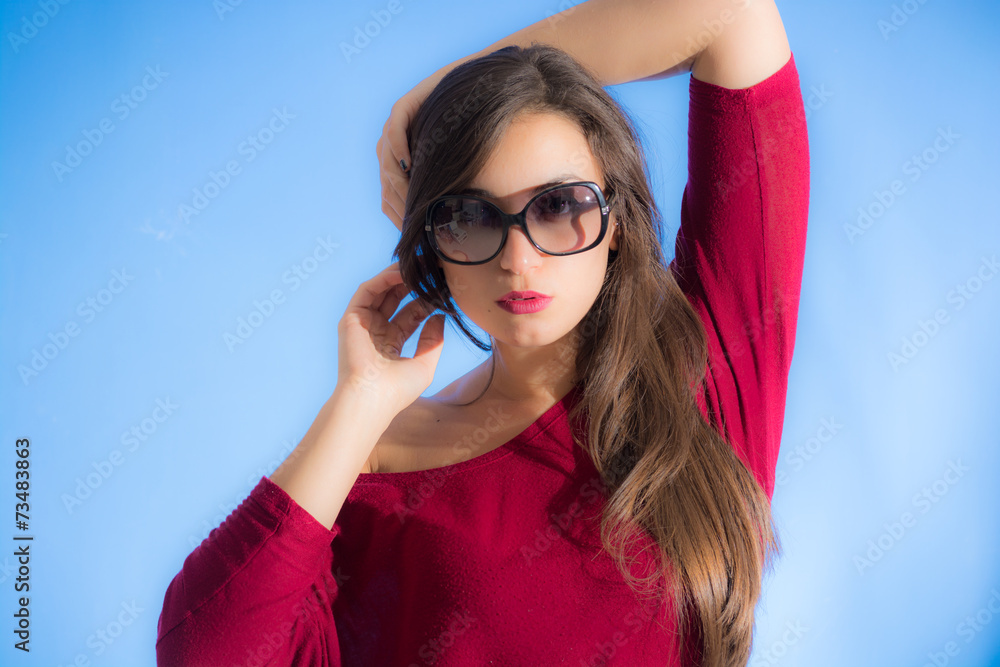 Pretty woman wear sunglasses Pretty woman wear sunglasses
