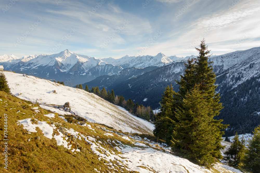 Winterbeginn in den Alpen