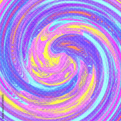 Pastel colored twirl background - pink, blue and yellow