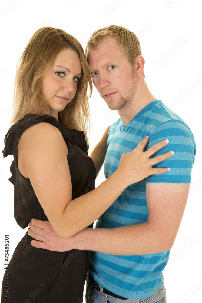 couple heads together both look serious couple heads together both look serious