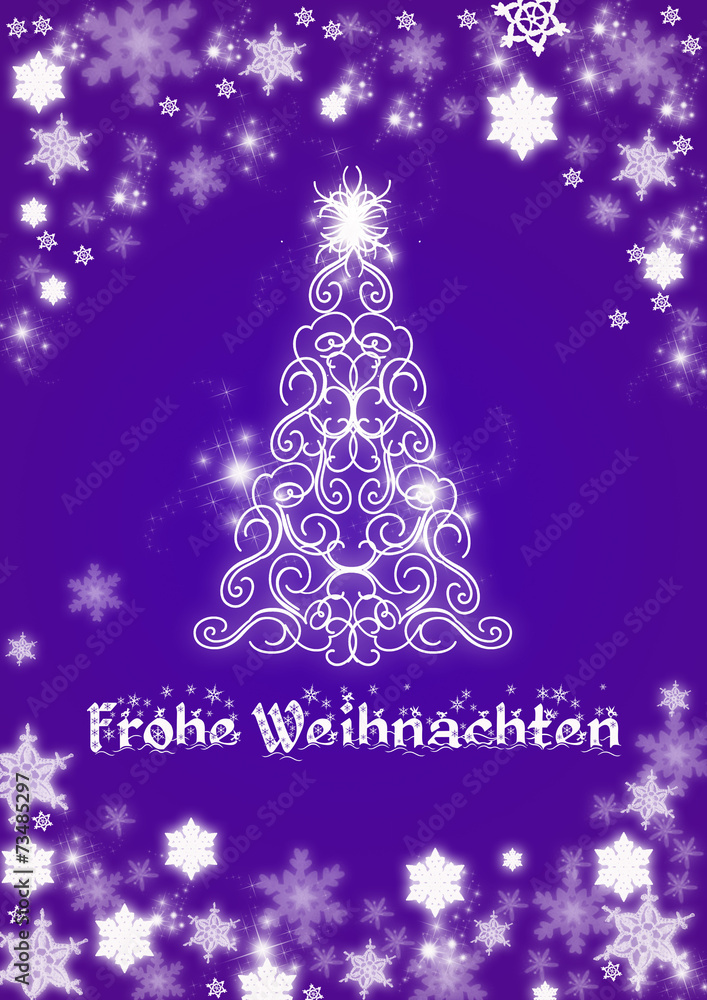 Weihnachtsbaum / blau Weihnachtsbaum / blau