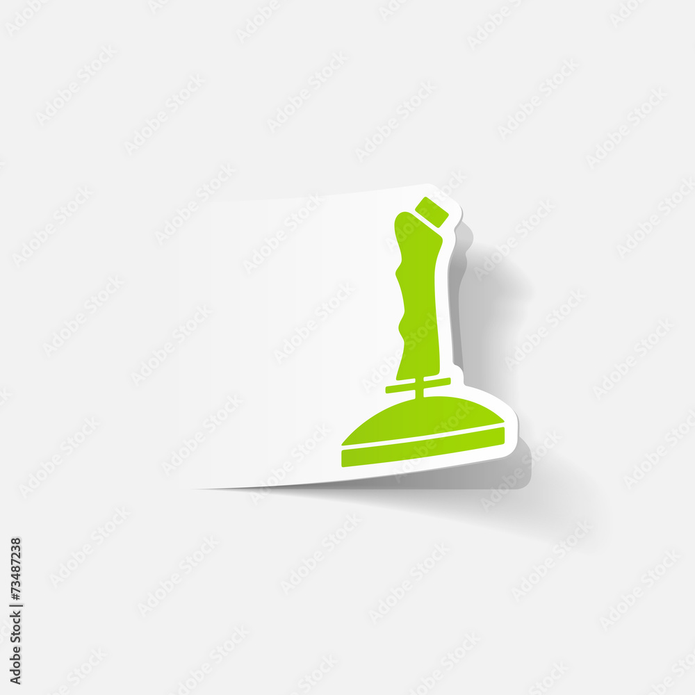 realistic design element: joystick realistic design element: joystick