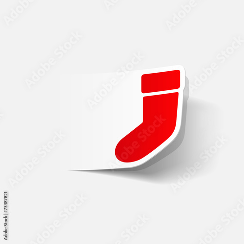 Free Download realistic design element: christmas sock - GFXLoad