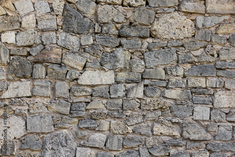 Coquina stone wall background