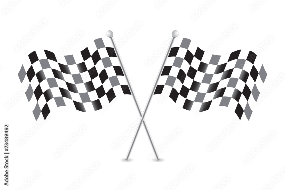 Fototapeta premium Checkered flags