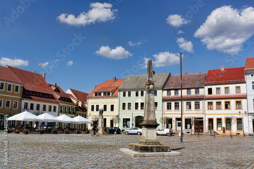 Obraz na płótnie Hoyerswerda Marktplatz w salonie