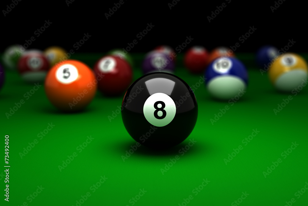 Billiard Balls Stock Illustration | Adobe Stock