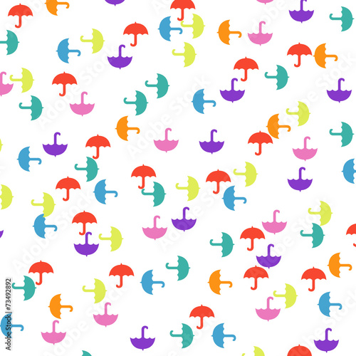 Little Colorful Umbrellas ,seamless pattern © snowflakedesert