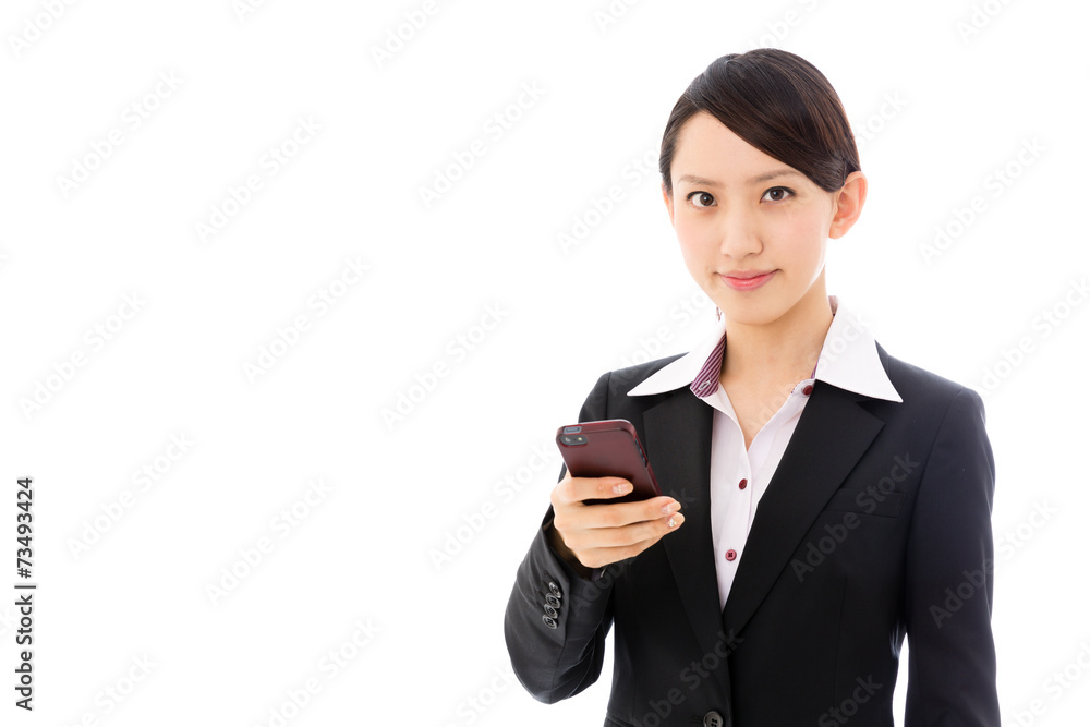 asian businesswoman on white background asian businesswoman on white background