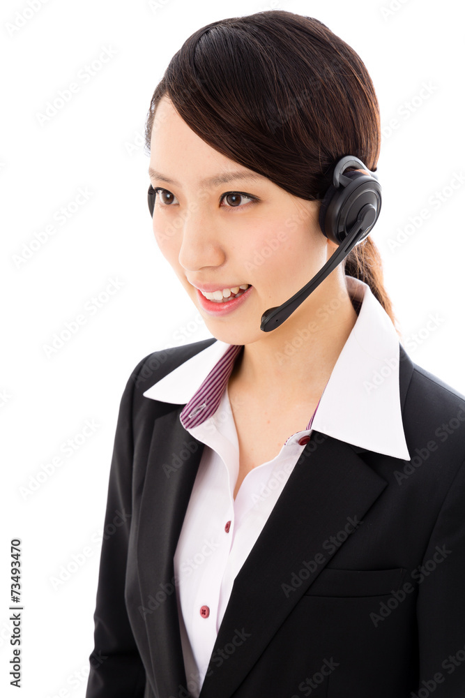 asian businesswoman on white background asian businesswoman on white background