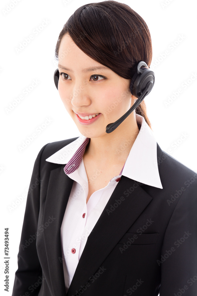 asian businesswoman on white background asian businesswoman on white background
