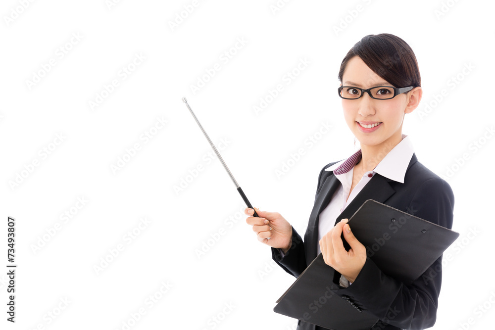 asian businesswoman on white background asian businesswoman on white background