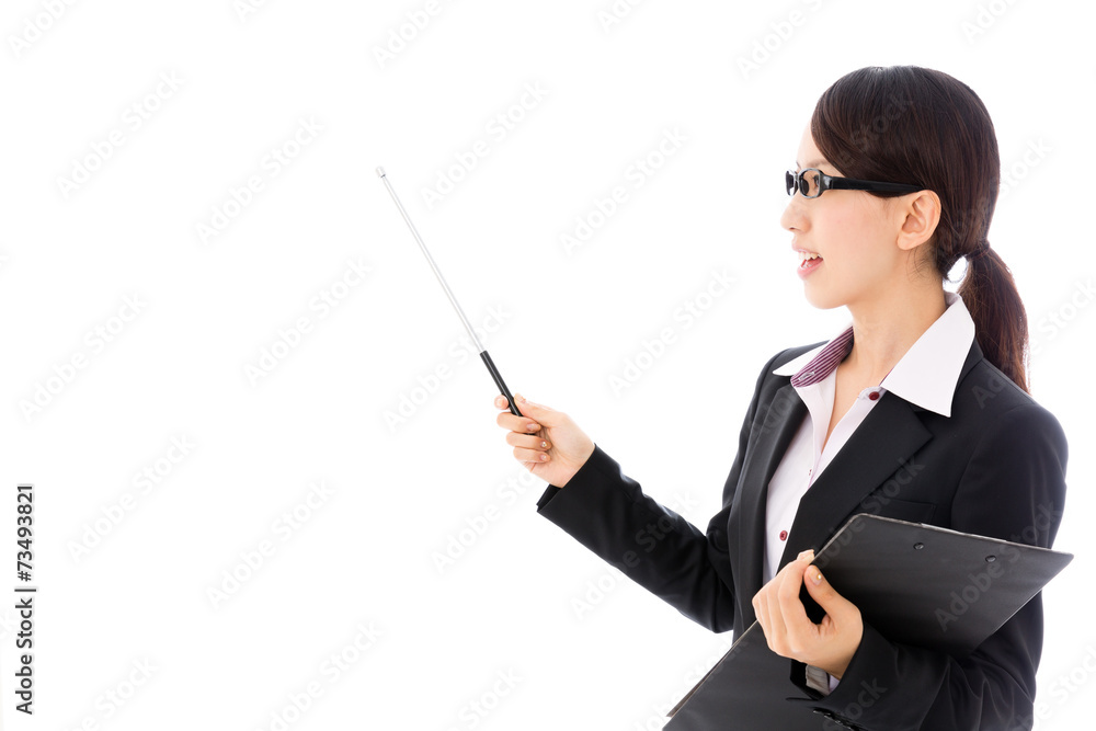 asian businesswoman on white background asian businesswoman on white background