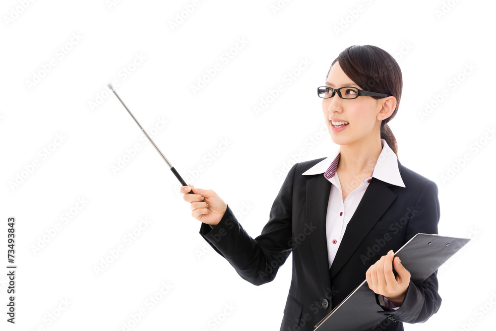 asian businesswoman on white background asian businesswoman on white background