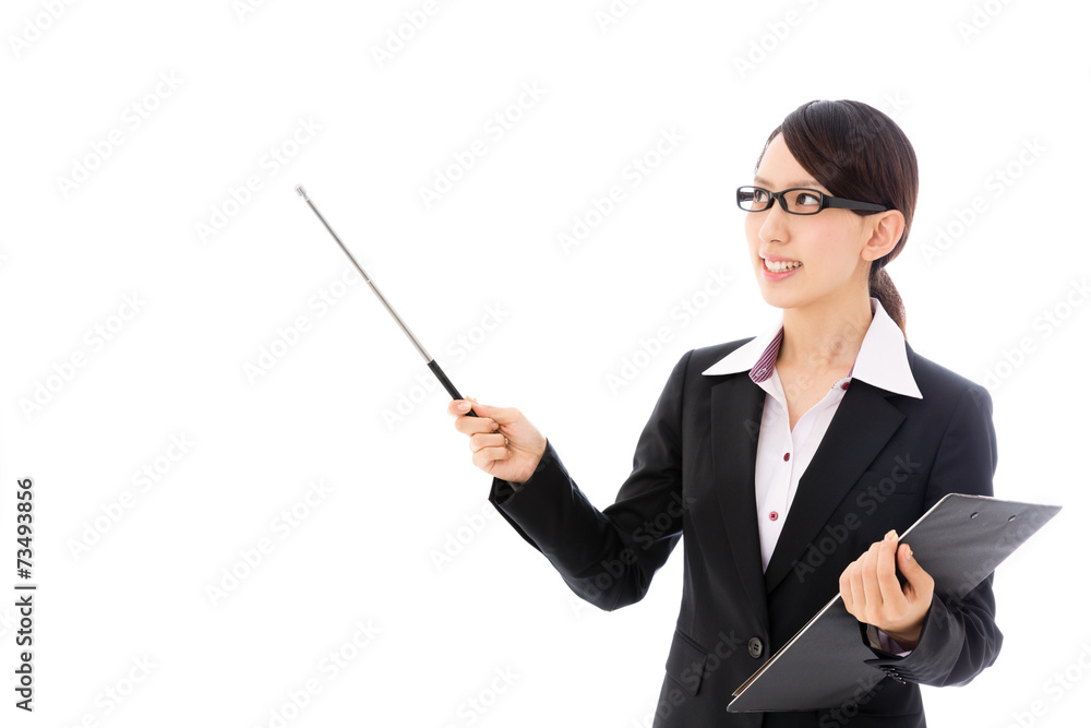 asian businesswoman on white background asian businesswoman on white background