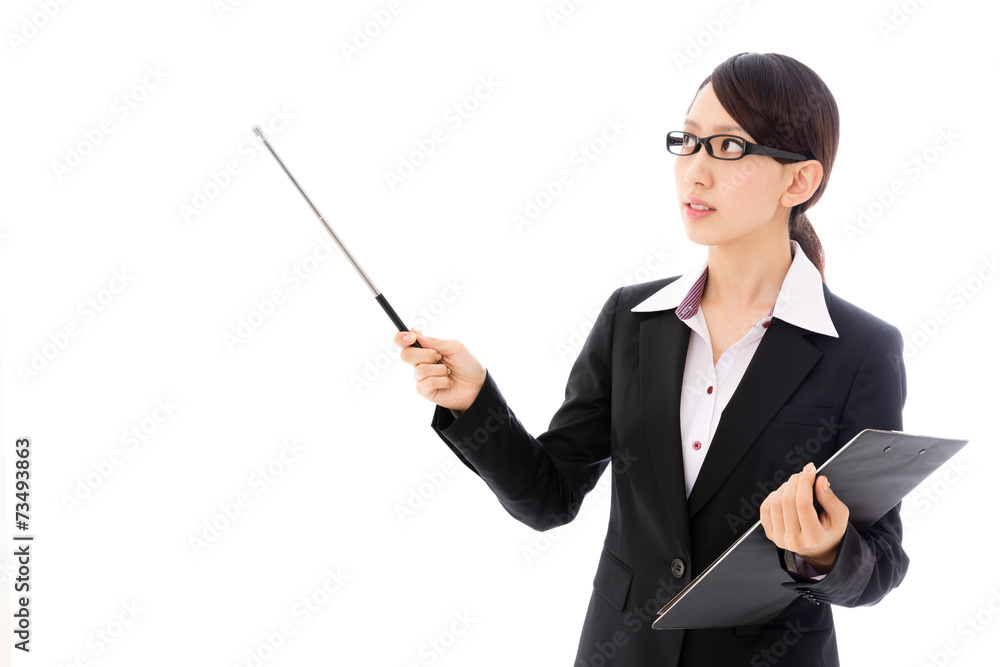 asian businesswoman on white background asian businesswoman on white background