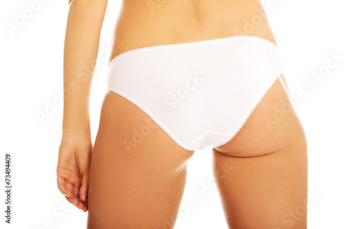 Quadro em tela Woman's bum in white panties