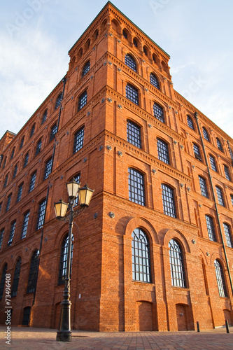 Restored old factory in city of Lodz, Poland