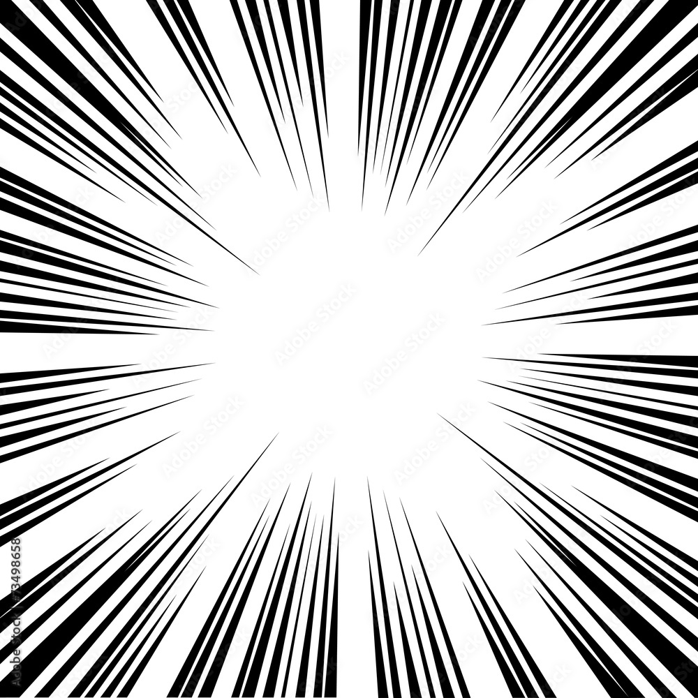 コミック風効果 集中線 Stock イラスト Adobe Stock