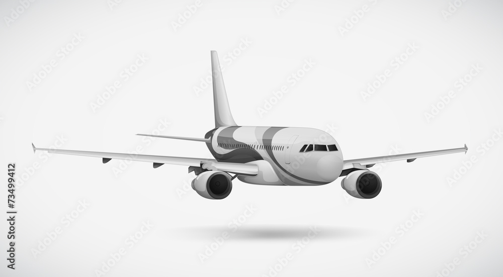 An international plane An international plane