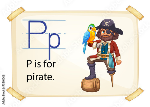 A letter P for pirate