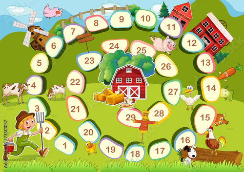 Farm board game