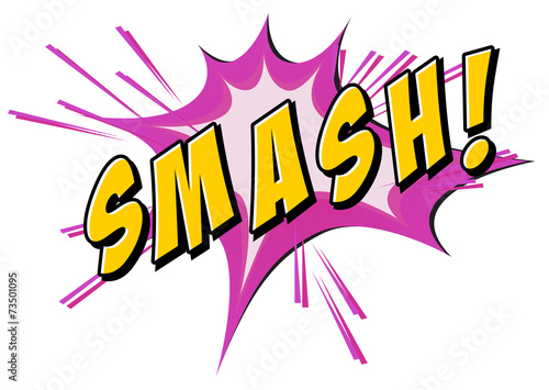 .Smash flash on white