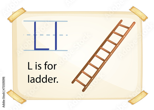 A letter L for ladder